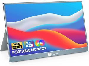 ARZOPA Portable Monitor, 15.6 Inch 1080P HDR Portable Laptop Monitor USB Type-C HDMI External Display IPS Eye Care Second Screen Multiple Display Mode Monitor for Computer PC Xbox PS5 Switch (A-Gray)