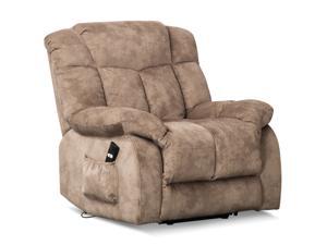 CANMOV Power Lift Recliner Chair for Elderly- Heavy Duty and Safety Motion Reclining Mechanism-Antiskid Fabric Sofa Living Room Chair Electric Recliner Chairs