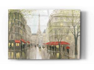 Epic Art 'Impression of Paris' by Myles Sullivan, Acrylic Glass Wall Art, 16"x24"