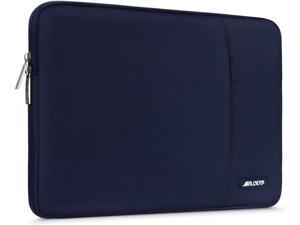 Laptop Sleeve Bag Compatible With Macbook Pro 16 Inch A2141, Compatible With Macbook Pro Retina A1398 2012-2015, 15-15.6 Inch Notebook, Polyester Vertical Case With Pocket, Navy Blue