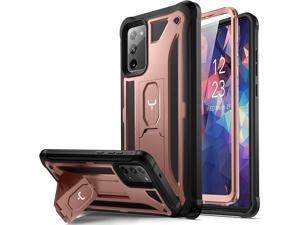 YOUMAKER for Galaxy Note 20 Case, Built-in Screen Protector Kickstand Full Body Heavy Duty Shockproof Case Support Wireless Charging for Samsung Galaxy Note 20 6.7 inch 2020 Release (Bronz)