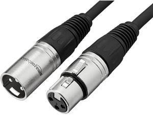 Xiaogan XLR Male to Female Microphone Cable - 25 Feet, Black