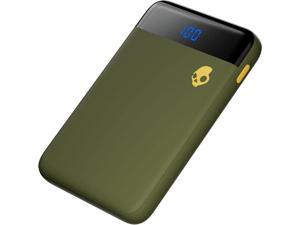 Skullcandy Stash Mini 5000 mAh Fast Charging Power Bank  Small and Light travel friendly Portable Charger for iPhone Android and Other USB Devices  Olive