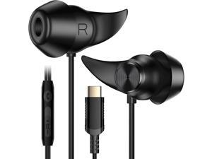 USB C Headphones for Samsung S23 S22 Ultra S21 S20 FE A53 COOYA inEar Wired Earbuds with Mic Noise Isolation HiFi Stereo Type C Earphones Ultra Soft Headsets for Google Pixel 7 6a 6 OnePlus 10T 9 Pro