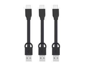 Short USB C to USB A TypeC Charger Cable Cord Powerline Keychain 3 Inches Fast Charging Cord Compatible with Samsung Galaxy S20 S20 PlusS10S9Note 20 UltraGoogle Pixel OnePlus Huawei 3