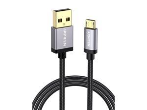 U Micro USB Cable Nylon Braided Fast Quick Charger USB to Micro USB 20 Android Charging Cord for Galaxy S7 S6 S5 Edge A10 J3 Prime Xiaomi Redmi Note 5 Pro Honor Y9 PS4 Xbox One Controller