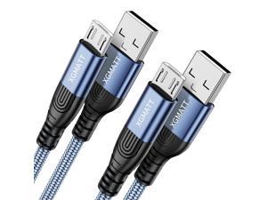 Micro USB Cable 2Pack 1m Nylon Braided Android Charger Fast USB Charging Cable for Samsung Galaxy S7S5J3J5J7 Huawei HTC LG Kindle Nexus NokiaBlue