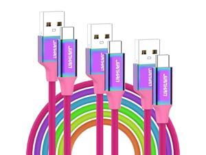 USB C CableJ 3Pack 10ft66ft33ft Fast Charging Braided Type C Cable for Samsung Galaxy S20 S10 S10e S9 Plus S8 Note 10 9 8 A5 2017 A7 A8 A20 A70 LG Google HTC Moto USB C Charging Cord