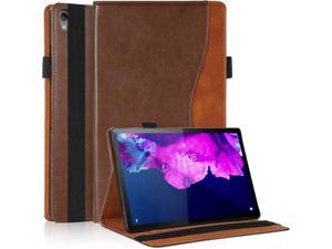 Motorola Moto Tab G70 Tablet Case for Lenovo Tab P11 Plus 2021 TBJ616F607F P11 2020 TBJ606F606X606L 11 Flip Case Premium PU Leather Flip Folio Cover with MultiAngle Stand Brown
