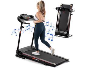 FYC Folding Treadmills for Home with Bluetooth and Incline, Portable Running Machine Electric Compact Treadmills Foldable for Exercise Home Gym Fitness Walking Jogging JK1609