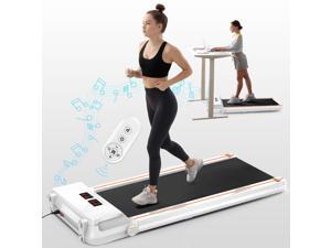 FYC Under Desk Treadmill 2.5HP Slim Walking Treadmill 265LBS - Electric Treadmill with APP Bluetooth Remote Control LED Display, Running Walking Jogging for Home Office Use, Installation Free