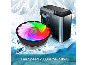 RGB CPU Cooler Fan For Intel LGA1156 1155 1151 AMD AM2+ FM2+ FM2 FM1 Air Cooling