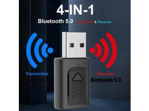 Wireless USB Bluetooth 5.0 Audio Transmitter Receiver 4in1 Adapter For TV PC Car