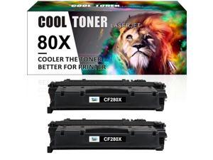 CF280X 80X Black Toner Cartridge fit HP Laserjet Pro 400 M401n Ink 2 Pack 