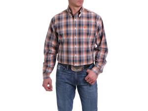 Cinch Western Shirt Mens Long Sleeve Plaid Button XS Multi MTW1104960