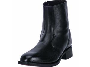 Laredo Western Boots Mens Hoxie 7" Zip Leather 9.5 D Black Goat 62009 Laredo Western Boots Mens Hoxie 7" Zip Leather 9.5 D Black Goat 62009