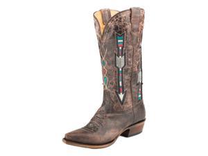 Roper Western Boots Womens Arrows Snip 9 B Brown 09-021-8126-1426 BR Roper Western Boots Womens Arrows Snip 9 B Brown 09-021-8126-1426 BR