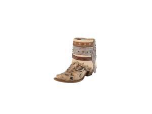 Corral Fashion Boots Womens Flipped Shaft Ankle 6.5 M Cognac A3463 Corral Fashion Boots Womens Flipped Shaft Ankle 6.5 M Cognac A3463