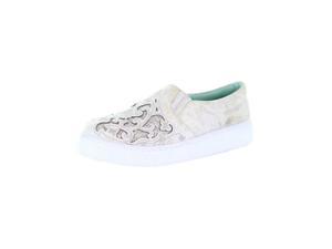 Corral Casual Shoes Women Round Toe Inlay Embroidery 6.5 M White E1562