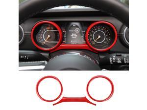 Fit For Jeep Wrangler TJ 1997-2006 ABS Red Car Dashboard Panel Frame Cover Trim