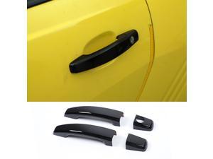 Black ABS Exterior Side Door Handle Cover Decorative Trim Fit for Chevrolet Camaro 2010-2015 Car Assessoires