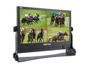 SEETEC ATEM156 156 Inch Live Streaming Broadcast Director Monitor with 4 HDMI Input Output Quad Split Display for ATEM Mini Video Switcher Mixer Pro Studio Television Production