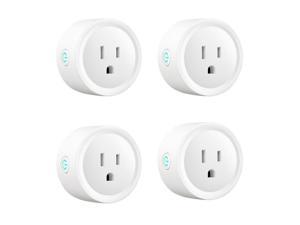 Smart Plug,WiFi Plug Smart Outlet Works with Alexa,Echo,Google Home, Alexa Plug with Timer Function,Remotely Control(4 Pack)