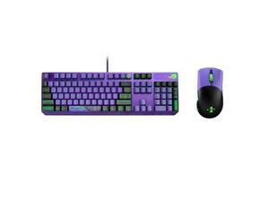ASUS ROG Strix Scope RX Red Switch RGB Gaming Keyboard & ASUS ROG Keris Wireless Gaming Mouse Combo- Evangelion Limited Version