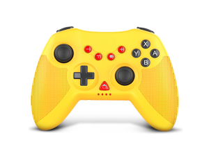 STOGA Wireless Controller for Switch, Proslife Gamepad Joystick with Auto Turbo, 6-Axis Gyro, Replacement for Nintendo Switch controller, Yellow