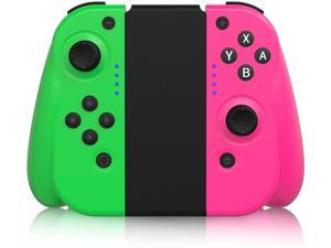 STOGA Wireless Controller for Nintendo Switch/Switch Lite, Joy-Con Controller Replacement for Switch Joypad Console with Motion Control & Dual Shock –Pink/Green