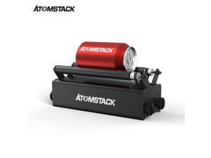 ATOMSTACK R3 Roller for Cylindrical Objects with 360° Rotating Engraving Axis 8 Angle Adjustments Engraving Diameter As Small As 4MM Compatible with 95% of Laser Engraving Machines