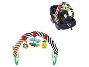 Baby Travel Play Arch Stroller Crib Pram Accessory Bar With Rattle Toy Gift