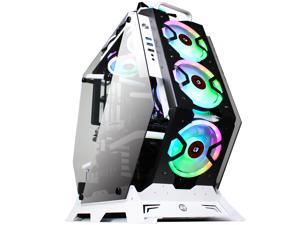 KEDIERS 7 PCS RGB Fans ATX Mid-Tower PC Gaming Case Open Computer Tower Case - USB3.0 - Remote Control - 2 Tempered Glass - Cooling System - Airflow - Cable Management KEDIERS 7 PCS RGB Fans ATX Mid-Tower PC Gaming Case Open Computer Tower Case - USB3.0 - Remote Control - 2 Tempered Glass - Cooling System - Airflow - Cable Management