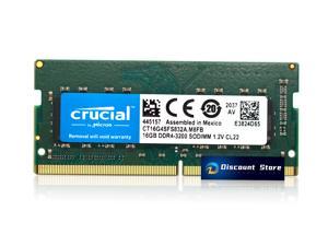 Crucial 16GB(1X16GB) DDR4-3200 Laptop SODIMM CL22 PIN-260 Notebook Memory CT16G4SFS832A.M8FB
