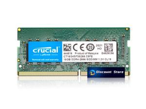 Crucial 16GB DDR4-2666 SO-DIMM PC4-21300 PIN-260 Desktop Memory CT16G4SFS8266.C8FE