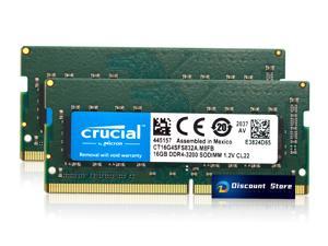 Crucial 32GB(2X16GB) DDR4-3200 Laptop SODIMM CL22 PIN-260 Notebook Memory CT16G4SFS832A.M8FB