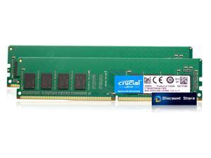 Crucial CT8G4DFS824A.C8FE 16GB(2X8GB) DDR4-2400 RAM CL17 Non ECC UDIMM Desktop Memory