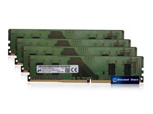Micron 16GB(4X4GB) PC4-25600 PIN-288 DDR4 3200 UDIMM Desktop Memory MTA4ATF51264AZ-3G2J1 RAM CL22
