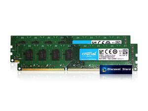 CRUCIAL 16GB 8GB x2 DDR3-1600HMZ CT102464BA160B.M16FP UDIMM PC-12800 Desktop Memory/Ram  1.5V