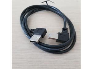 90 Degree Right Angled USB 2.0 B Printer Data Cable USB A Left Angle Print Extension Cable Black 1M 90 Degree Right Angled USB 2.0 B Printer Data Cable USB A Left Angle Print Extension Cable Black 1M