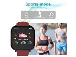1,3 pulgadas monitor de sueño, reloj inteligente presión arterial Monitor de frecuencia cardíaca IP67 impermeable rastreador de ejercicios reloj de pulsera para Android iOS