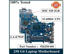 Lsc-placa-mãe para laptop, modelo hp 250 g6, csl50/csl52 segundo 926250-001, com drive cpu dsc 928845, 2gb, ddr4 520 testada