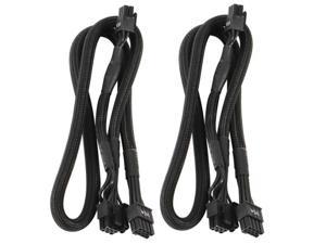 2Pack 8 PIN TO Dual 8 Pin 6 PIN PCIE VGA Power Supply Cable for EVGA Supernova G2 G3 G5 P2 T2 GS G+ 650 750 850 1000