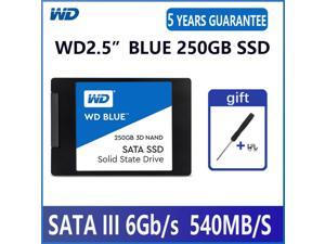 WD Blue-3D NAND PC SSD 250GB Internal Solid State Hard Drive Disk SATA 3.0 6Gb/s 2.5" 540MB/S 250G Laptop Desktop