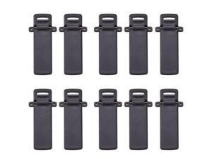 10Pcs Walkie Talkie Clamps Spare Part Back Belt Clip For Baofeng 2-Way Radio UV5R For Baofeng Intercom UV5R / 5RA / 5R + / 5RB /