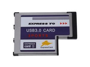 3 Port USB 3.0 Express Card 54mm PCMCIA Express Card for Laptop