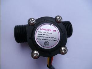 G1/2" Water Flow Hall Sensor Switch  Flowmeter Counter 1-30L/MIN