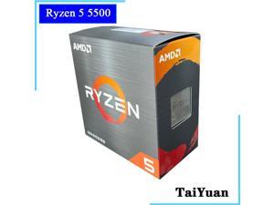 AMD Ryzen 5 5500 R5 5500 3.6 GHz 6-Core 12-Thread CPU Processor 7NM L3=16M 100-000000457 Socket AM4 Sealed and come with the fan