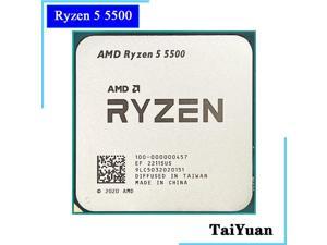 AMD Ryzen 5 5500 R5 5500 3.6 GHz 6-Core 12-Thread CPU Processor 7NM L3=16M 100-000000457 Socket AM4