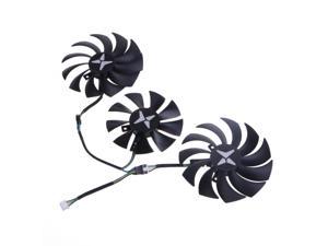 3 Pieces 85mm 100mm GA91S2H 4Pin Graphics Card Cooling Fan For Radeon RX 5600 RX5700 5700XT X-Serial GPU Cooler